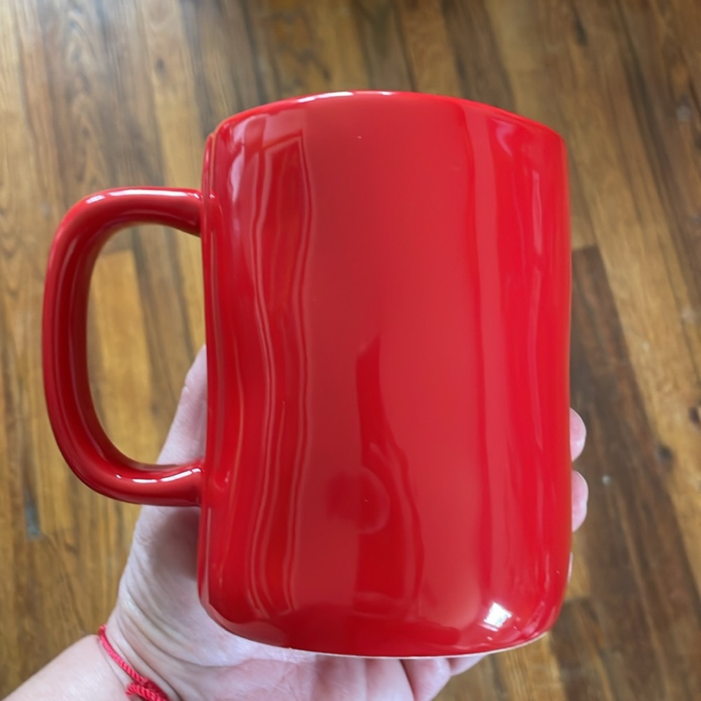 Rea Dunn Christmas “SANTA” Red with White Lettering Mug - Picture 3 of 7